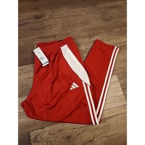 Men's Size XXL Adidas Tiro 24 Red & White Track Pants Soccer Training IV7264